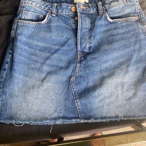 H&M Knee-length Denim Skirt